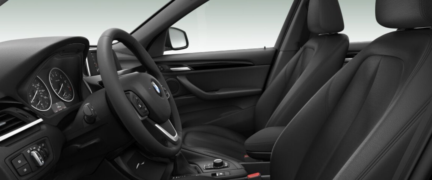 2018 BMW X1 Black Leather Interior 2018 BMW X1 Black Leather Interior